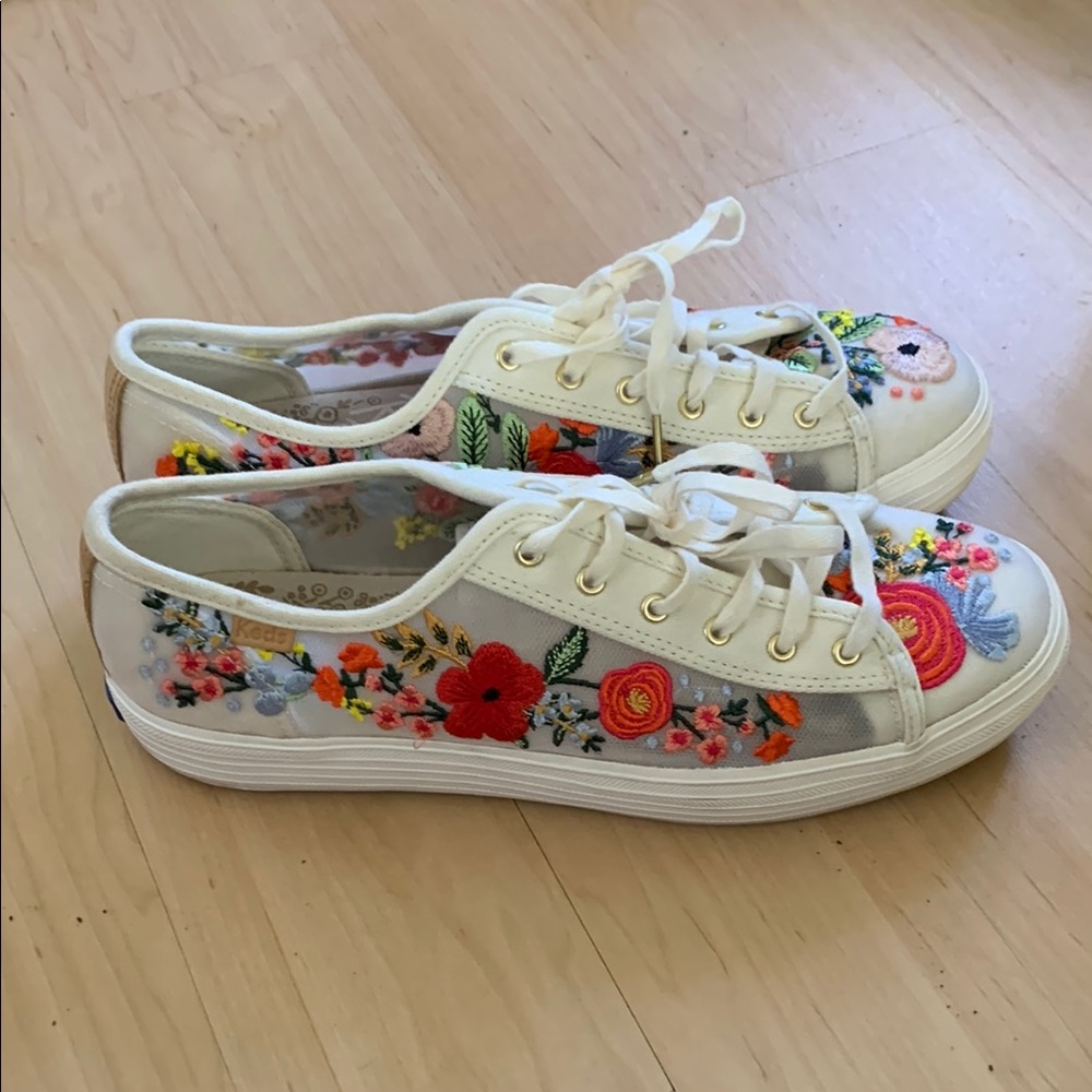 Rifle Paper Co Keds Floral Embroidered Sneakers